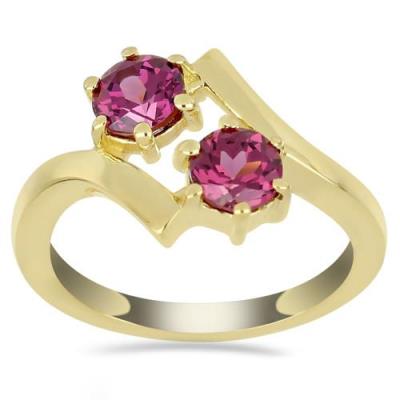 BUY NATURAL RHODOLITE GEMSTONE STYLISH RING IN 925 SILVER